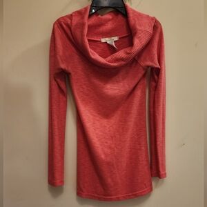 Brand Vintage 1955 Small Size Cowl Neck Sweater in Coral